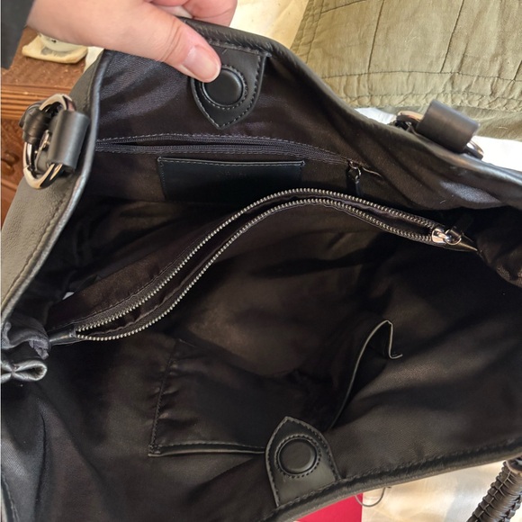 Vince Camuto Baile To Large Black Leather Purse - Picture 6 of 7